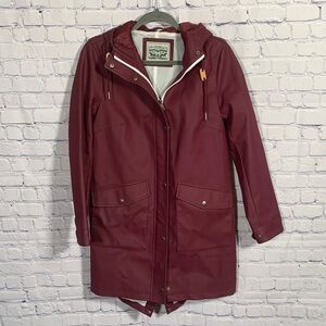 Levi's Maroon Utility Jacket with Hood